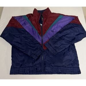 Vintage 90s USA Olympics Men's M JCPenny ColorBlock Windbreaker Jacket Retro